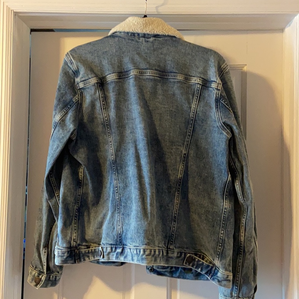 Shearling Denim Jacket - image 5